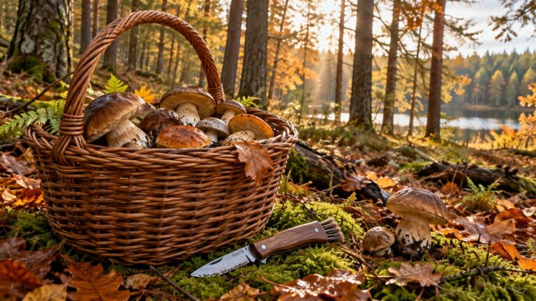 Najlepsze kosze i noże do grzybów przygotowane na jesienne grzybobranie