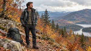 Odzież warstwowa podczas trekkingu w chłodnym terenie